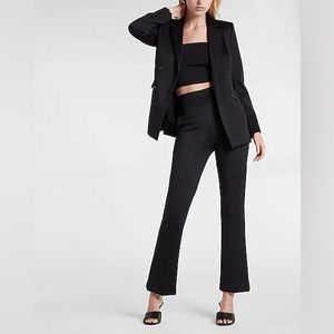 Express Super Soft Double Knit Double Breasted Blazer Sz Sm Gold Detail Button